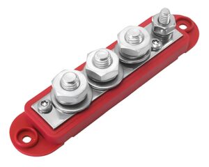 QuickCable® 4-Pt. 210A Terminal Bus Bar, Positive, Steel Termination (509711)