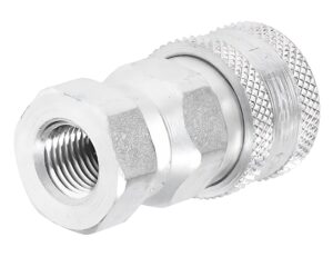 Parker® 1/4″ Female NPT, Hydraulic Quick Coupling, Valved (6601-4-4)