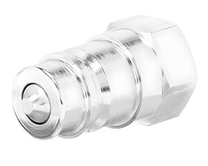 Parker® 1/4″ NPTF, Male Steel Nipple Hydraulic Quick Coupler (6602-4-4)