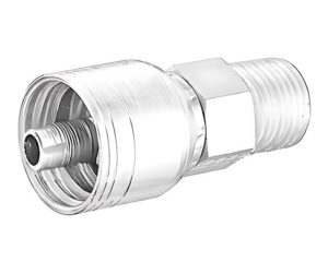 Eaton Aeroquip® 3/8″ Hose Size x 3/8″ Male NPT, 100R5 - Crimp Hose Fitting (FJ3152-0606S)