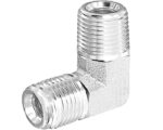 Gates® G60115-0606 Hydraulic Adapter, Male NPTF x Male NPTF, 90-Deg. Elbow