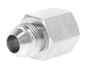 Gates®  G65100-0404  Hydraulic Adapter, Female Japanese Industrial Std. x Male JIC