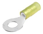 Panduit®  12-10 AWG, 0.50″ Stud Hole, Nylon Insulated, Ring Terminal, Yellow (PN10-12R-Q)
