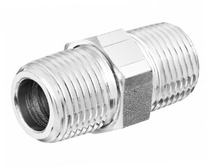 Gates® G60110-1616 Hydraulic Adapter, Male Pipe NPTF – Male Pipe NPTF, Steel