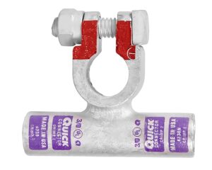 QuickCable® 3/0 GA, Positive Polarity,  Flag Battery Connector Clamp (4330P)
