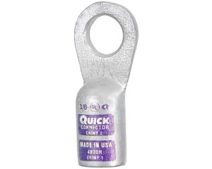 QuickCable® 3/0 Gauge, 1/2″ Stud Hole, Heavy Wall Copper Lug (4830-050H)