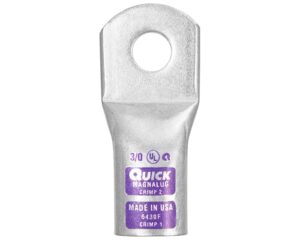 QuickCable® 2/0 Gauge, 1/2″ Stud Size, Starter/Ground Battery Lug (6420H)