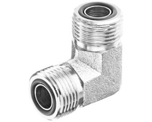 Gates® G60712-1616 Adapter, 90° Elbow, Male Flat-Face O-Ring (Both Ends)