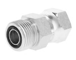 Gates® G60785-1212 Hydraulic Adapter, Male Flat-Face O-Ring to Female JIC 37° Flare Swivel, SAE 100R2 Max. Pressure