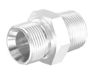 Gates® G62200-0406 Hydraulic Adapter, Male British Std. Pipe Parallel x Male NPTF