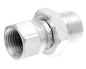 Gates® G62320-0404 Hydraulic Adapter, Male British Standard Pipe Parallel (BSPP) x Female JIC 37° Flare Swivel