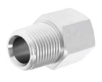 Gates® G62500-2020 Hydraulic Adapter, Female BSPP to Male Pipe NPTF, Steel
