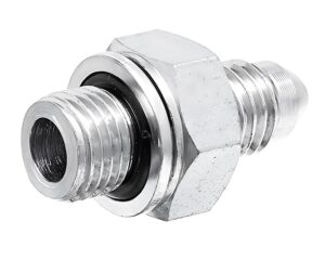Gates® G63150-1408 Hydraulic Adapter, Male Metric with O-Ring x Male JIC Flare
