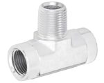 Gates® G60183-0404 Hydraulic Tee Adapter, Female NPTF to Male NPTF