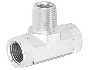 Gates® G60183-0606 Hydraulic Tee Adapter, Female NPTF to Male NPTF