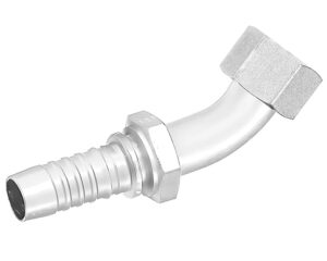 Gates® G20234-0810 Hydraulic Coupling, Female Flat-Face O-Ring Swivel, 45° Short Bent Tube, High-Pressure