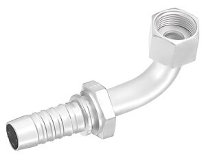 Gates®  G20239-2020  Hydraulic Coupling, Female Flat-Face O-Ring Swivel, 90° Short Bent Tube, High-Pressure