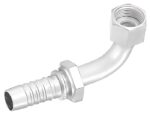 Gates® G20240-2020 Hydraulic Coupling, Female  Flat-Face O-Ring Swivel, 90-Deg. Medium Bent Tube