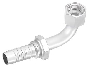 Gates® G20240-1216 Hydraulic Coupling, Female  Flat-Face O-Ring Swivel, 90-Deg. Medium Bent Tube