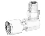 Gates® G25106-0404 Hydraulic Coupling, Male Pipe Swivel, 90-Deg. Block (NPTF - Without 30° Cone Seat)