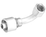 Gates® G25180-1010 Hydraulic Coupling, Female JIC 37° Flare Swivel, English Hex, 90° Medium Bent Tube