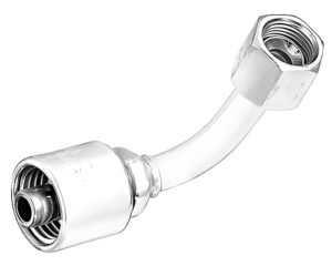 Gates® G25181-0404 Hydraulic Coupling, Female JIC 37° Flare Swivel, English Hex, 90° Long Bent Tube