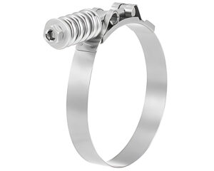 5.06″ – 5.37″ Range – Heavy Duty T-Bolt Hose Clamp, Stainless Steel (HC2-525)