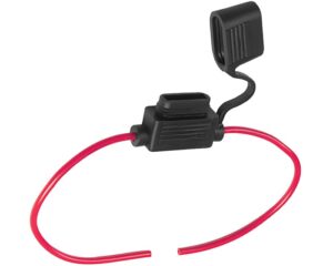 Grote® 30A 12 GA – Miniature Blade Fuse Holder w/ Protective Cap, Red (82-2241)