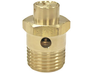 Automann® 1/2" NPT, Set At 250 PSI, ST4 Pressure Safety Valve, Brass (170.131081)