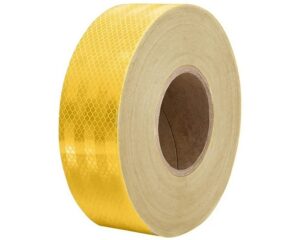 Grote® 2″ x 150' Length – Conspicuity Tape, DOT-C2 Standard, Reflective Amber (41133)