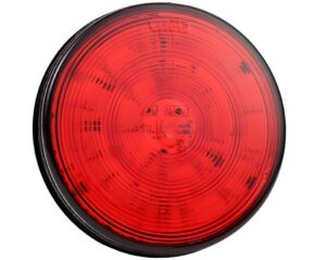 Grote® SuperNova® 4" LED Stop Tail Turn Round Light, Male Pin – Red Lens (53312)