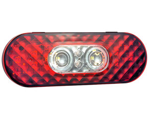 Grote® 6″ Oval LED Stop Tail Turn Light w/ Integrated Back-Up, Female Pin (54682)