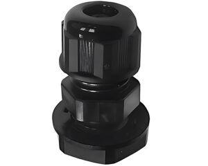 Kable Kontrol 1/4″ PG-7.0  Thread Size, Nylon Cable Gland – Black (CGPG7-50)
