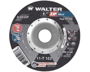 Walter 6″ Diameter, 3/64″ Thick, 7/8″ Arbor, A-60 Grade – Zipcut Cut Off Wheel (11T162)