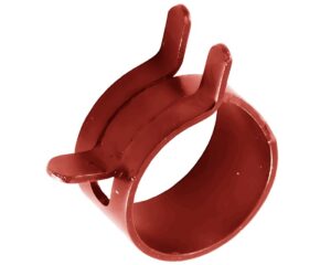 Geno 1/2″ Hose O.D, 0.46" Max. Diameter, Spring Action – Hose Clamp, Red (12684)