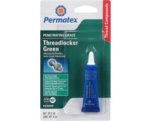 Permatex® Threadlocker Green, Medium Penetrating Grade, 6mL Tube (29000)