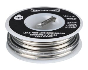 ProPoint 1/8" Diameter, 99.9% Tin / 0.1% Silver Lead-Free Acid-Core Type Solder (8871527)