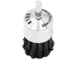 Felton 1″ Diameter x 0.02″ Wire Diameter, Knotted Steel Wire – End Brush (FEL185)