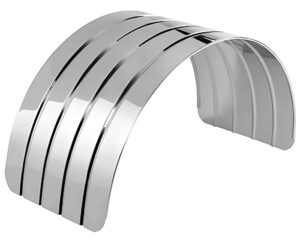 Nu-Line 80″ Length, 24″ Width, 18 Gauge Galvanize Single Axle Fender – Sold in Set (N180G)