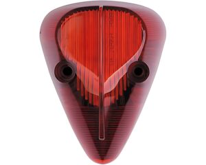 Blue Bird 00075257 LED Marker Light, Triangular Shape, Red Lens