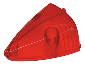 Triangular Clearance Marker / Trailer Lamp Replacement Acrylic Lens, Red (99912-A)