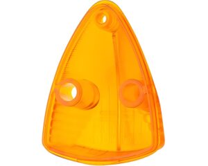 Grote® Triangular Clearance Marker Lens / School Bus Wedge Lens – Amber (99913)