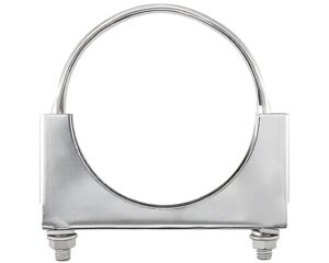 Automann® 4″ Diameter, 3/8"-16 Bolt Size, Heavy Duty U-Bolt Saddle Clamp, Chrome (562.U3404C)