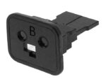 TE Connectivity/Deutsch DT Series – 2 Way Wedgelock, B-Key, PBT Black (W2SB-P012)