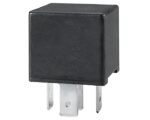 Hella® 24V 10-20A, 5-Terminal SPDT ISO Mini Relay w/ Diode – Black (007903027)