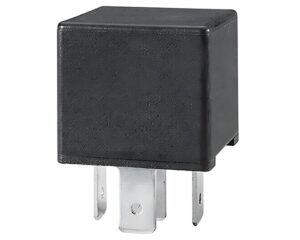 Hella® 24V 10-20A, 5-Terminal SPDT ISO Mini Relay w/ Diode – Black (007903027)