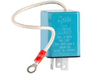 Grote® 3-Pin / 1A-20A – Variable Load Electronic LED Flasher, Blue (44890)