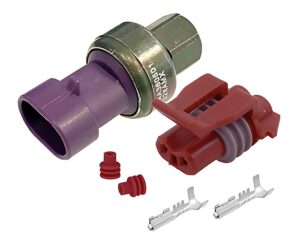 R134A High Side High Pressure Switch Kit w/ Plug and Terminals (18-03835KIT)