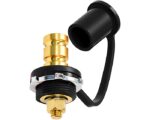 Automann® Negative Battery Terminal, Solid 3/8" Stud, Black Cap (178.3035N)
